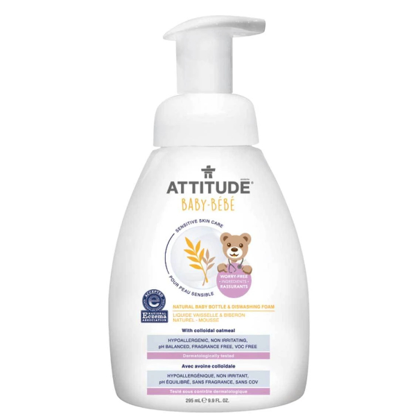 ATTITUDE Lavavajillas en espuma Baby Sensitive Skin Care