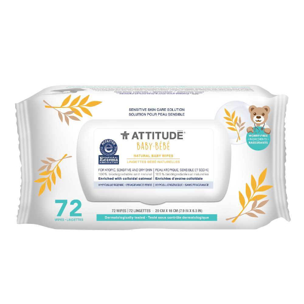 ATTITUDE Toallitas Baby Sensitive Skin Care