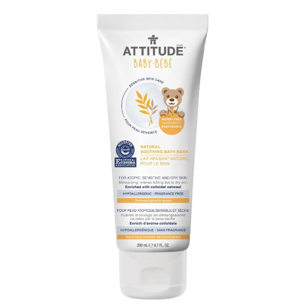 ATTITUDE Leche suavizante para el baño Baby Sensitive Skin Care