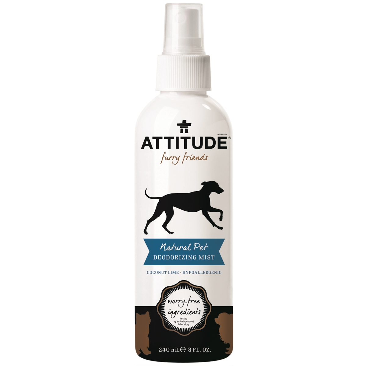 ATTITUDE Desodorante spray para mascotas Furry Friends Coconut-Lime