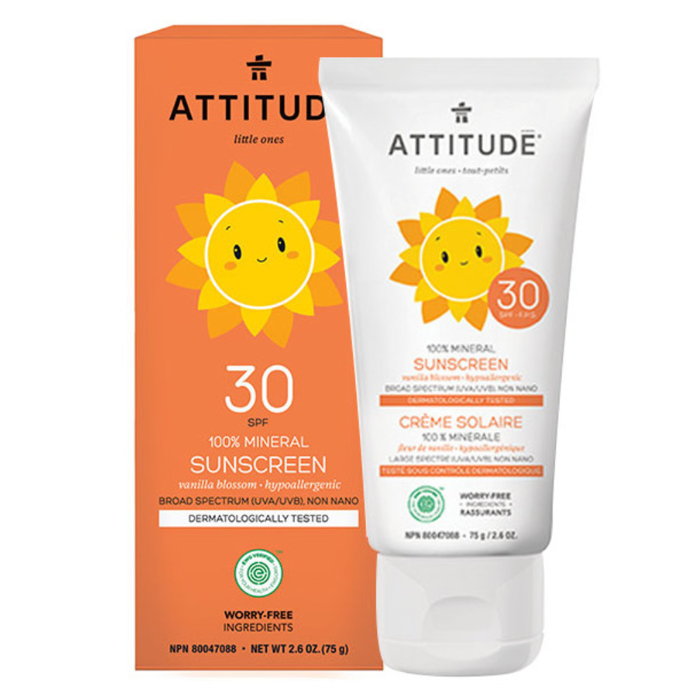 ATTITUDE Crema solar 100% mineral FPS30 Little Ones Vanilla Blossom