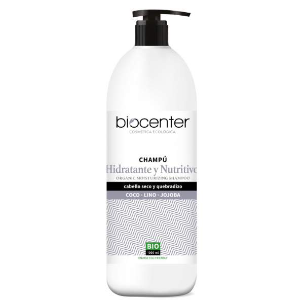 BIOCENTER Champú ecológico HIDRATANTE Y NUTRITIVO (1 litro)