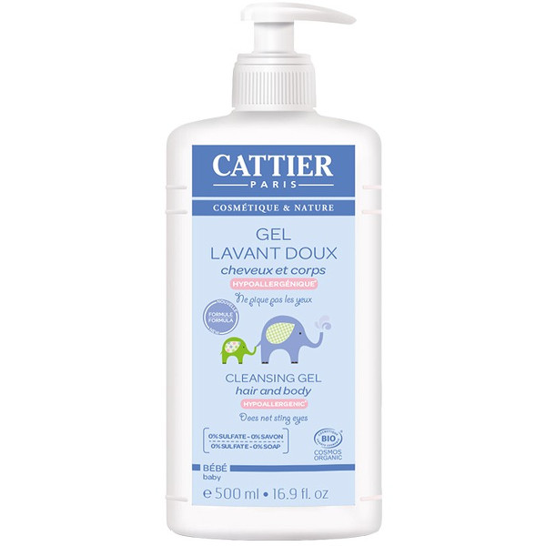 CATTIER Gel de baño suave cuerpo y cabello - bebé