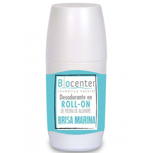 BIOCENTER Desodorante en ROLL-ON de piedra de alumbre BRISA MARINA