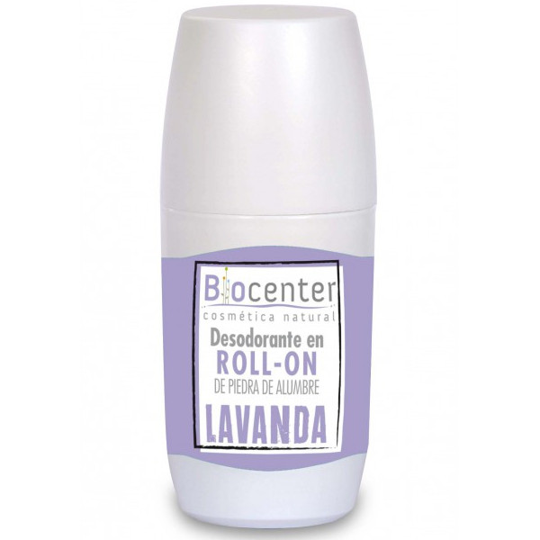 BIOCENTER Desodorante en ROLL-ON de piedra de alumbre LAVANDA