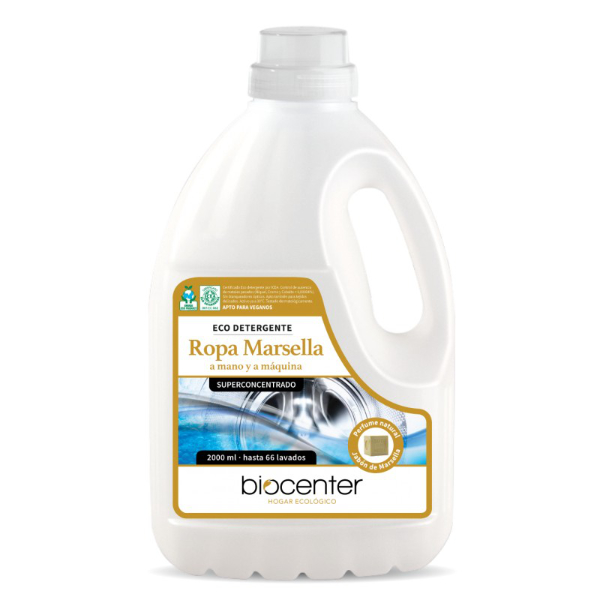 BIOCENTER Eco Detergente para ropa a mano y a máquina MARSELLA (2 litros)
