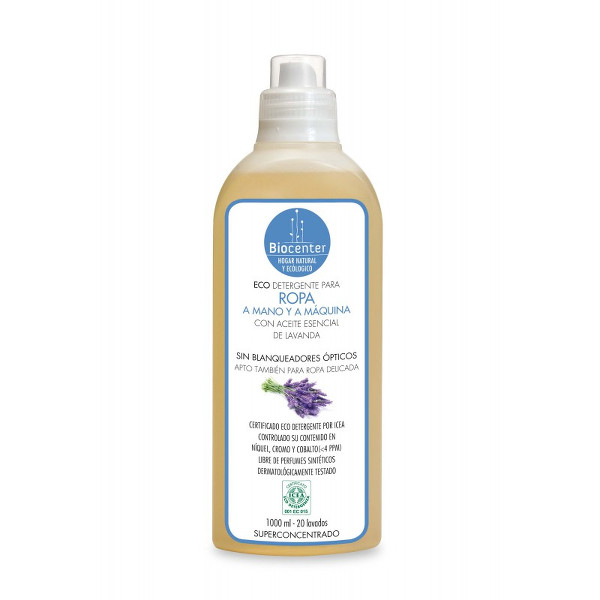 BIOCENTER Eco Detergente para ropa a mano y a máquina LAVANDA (1 litro)