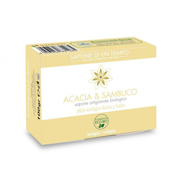 SAPONE DI UN TEMPO Jabón ecológico de Acacia y Saúco