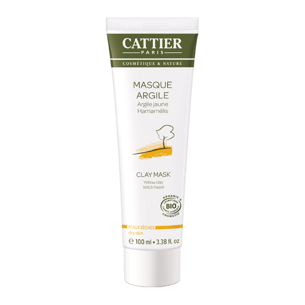 CATTIER Mascarilla de arcilla amarilla y hamamelis - pieles secas (100ml)