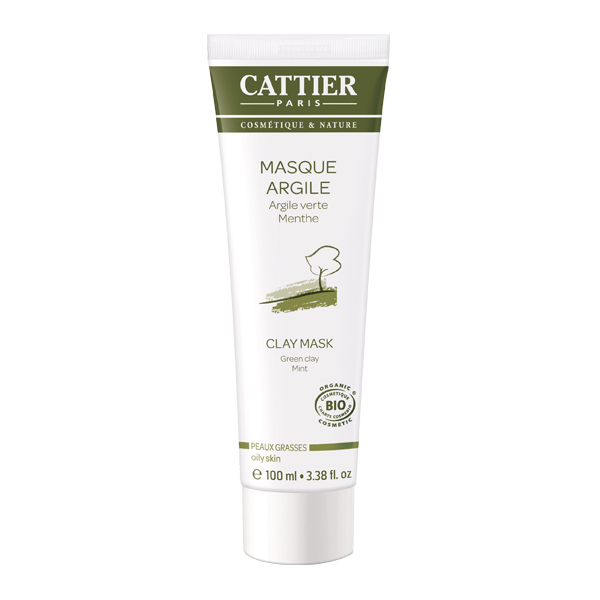 CATTIER Mascarilla de arcilla verde y menta - pieles grasas (100ml)