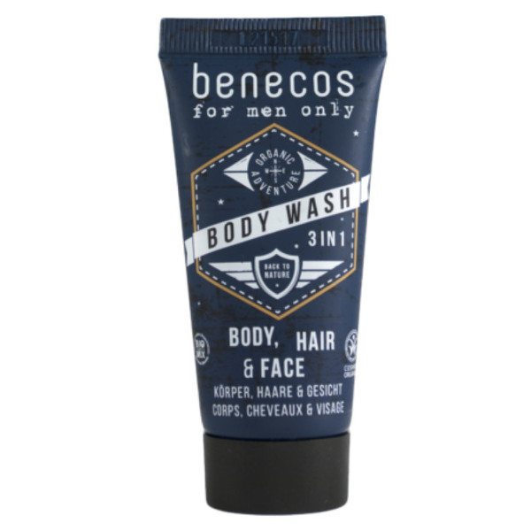 BENECOS Gel limpiador 3 en 1 for men only (30ml.)