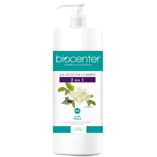 BIOCENTER Gel de ducha y champú 2 en 1 Bio (1 litro)