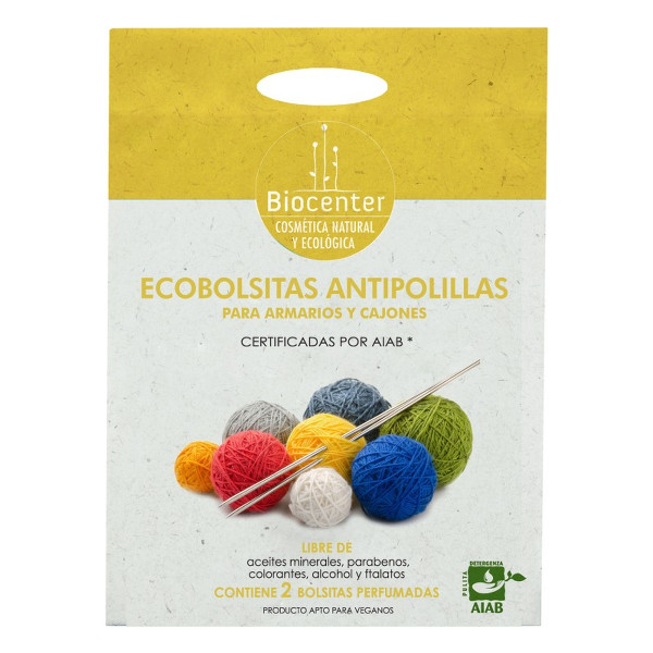 BIOCENTER Ecobolsitas antipolillas para armarios y cajones