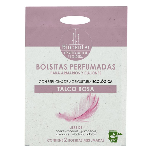 BIOCENTER Bolsitas perfumadas para armarios y cajones - Talco Rosa