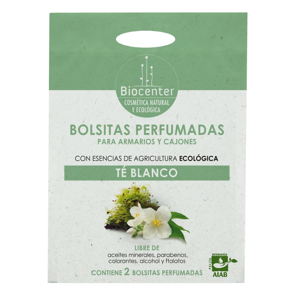 BIOCENTER Bolsitas perfumadas para armarios y cajones - Té Blanco