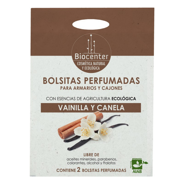 BIOCENTER Bolsitas perfumadas para armarios y cajones - Vainilla y Canela