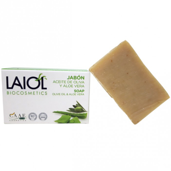 LAIOL Jabón de aceite de oliva y aloe vera