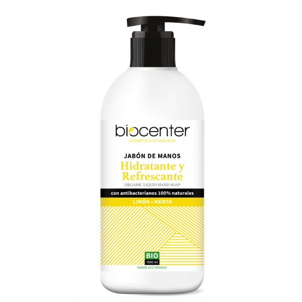 BIOCENTER Jabón de manos y cuerpo hidratante y refrescante (500ml)