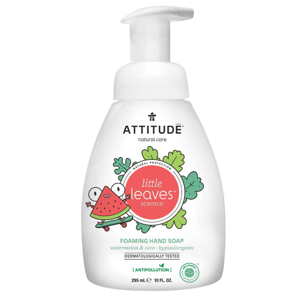 ATTITUDE Gel espumoso de manos Little leaves watermelon & coco