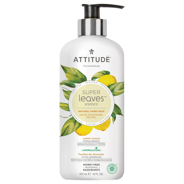 ATTITUDE Gel de manos de hojas de limón super leaves science (473ml.)