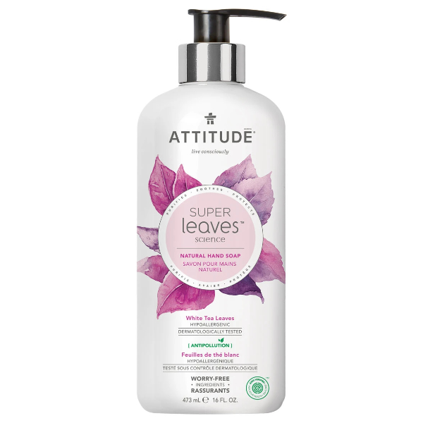 ATTITUDE Gel de manos de hojas de té blanco super leaves science