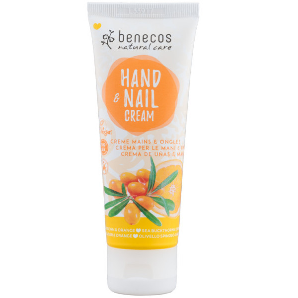 BENECOS Crema de manos y uñas de Espino Amarillo y Naranja