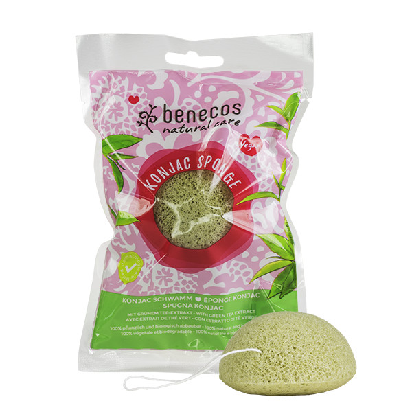BENECOS Esponja Konjac con Té Verde