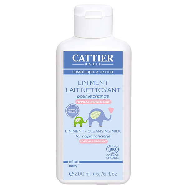 CATTIER Linimiento leche limpiadora para el cambio de pañal - bebé (200ml.)